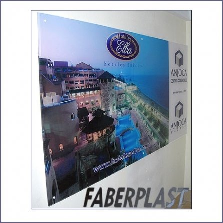Plaque Plexiglas Hoteles Elba