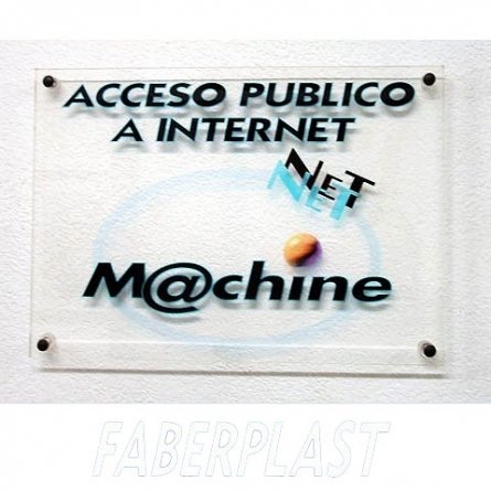 Plaque Plexiglas Net-machine