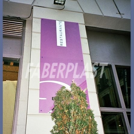 Plaque Plexiglas Restaurant