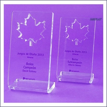 Tropheé Plexiglas Tournoi de Quilles Tecnatom