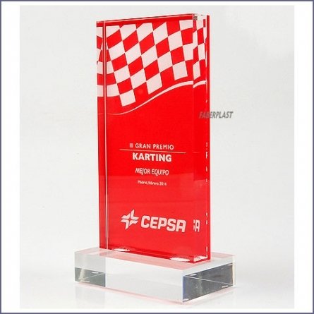 Trophée Plexiglas Cepsa-karting