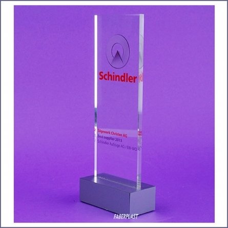 Trophée Plexiglas Schindler